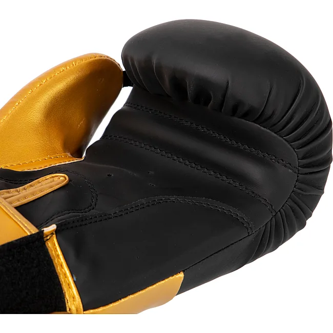 Распродажа! Перчатки для бокса PU HARD TOUCH BO-4439 (Черный-золотой)