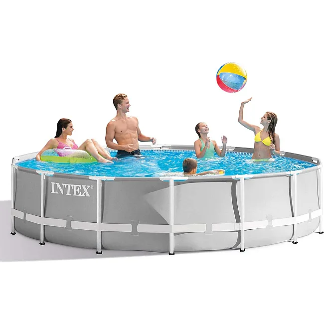 Басейн каркасний 21в1 INTEX 26720, 427 х 107 см + машина для створення бульбашок