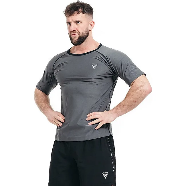 Мужская футболка RDX M1 с эффектом сауны Grey