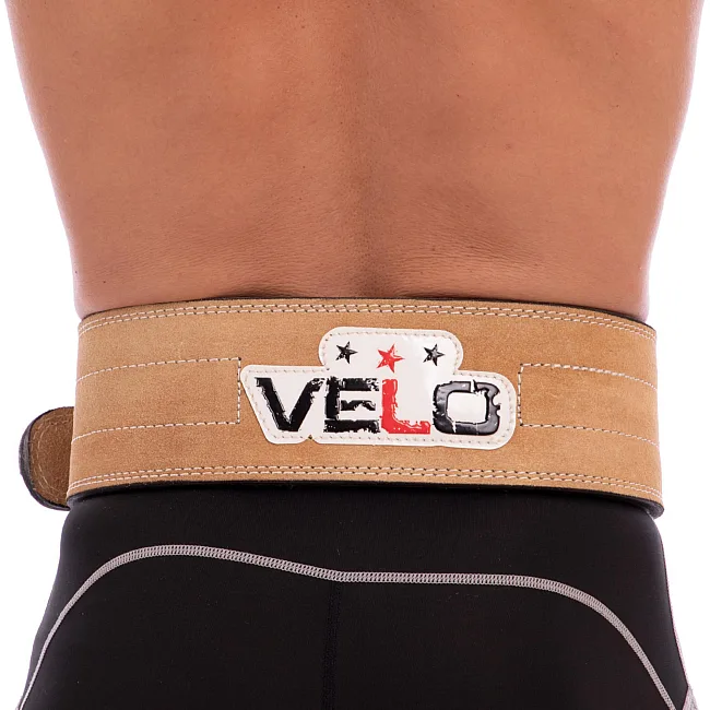 Пояс для пауэрлифтинга кожа
 VELO
 VL-6645 спинка-10см
-L