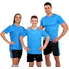 Футбольная форма комплект футболка и шорты LIDONG D8865 4XS-XXL (Синий-черный)