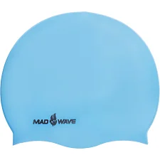 Шапочка для бассейна силиконовая для взрослых MADWAVE LIGHT M053503 (Голубой)