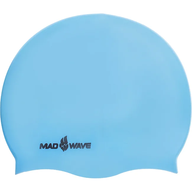 Шапочка для бассейна
 силиконовая для взрослых MADWAVE
 LIGHT M053503 (Голубой)