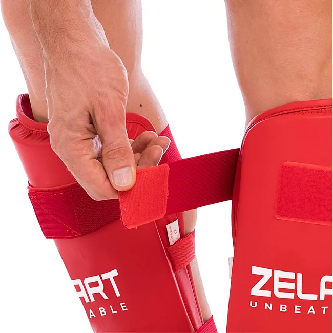 Защитные накладки на ноги
 для карате щитки и футы ZELART

 BO-3958 (Красный)