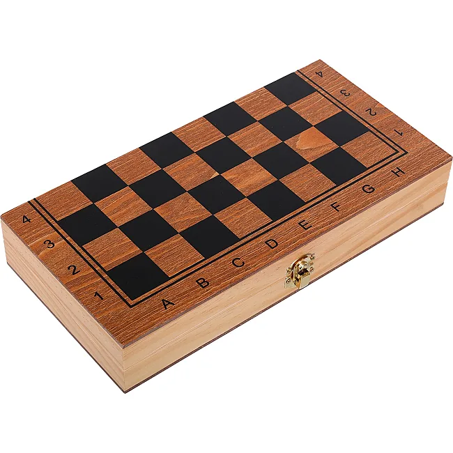 Шахматы шашки нарды 3 в 1 набор настольных игр деревянные ZOOCEN ZC7230
 29см x 29см х 2,5см