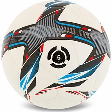 Футбольный мяч SP-SPORT FB-4992 №5 PU (Белый-голубой)