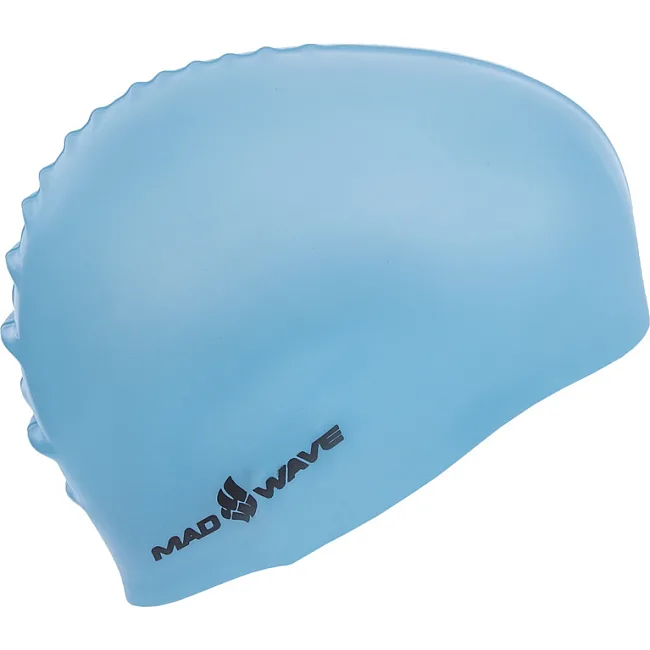 Шапочка для бассейна
 силиконовая для взрослых MADWAVE
 LIGHT M053503 (Голубой)