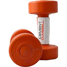 Гантелі пластикові пара CEMENT DUMBELL 2х1кг
