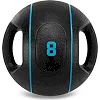 Медбол мяч медицинский двуручный с хватами LiveUp LP8111-8 8кг
