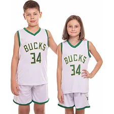 Детская баскетбольная форма NBA клуб Milwaukee Bucks 34 3582