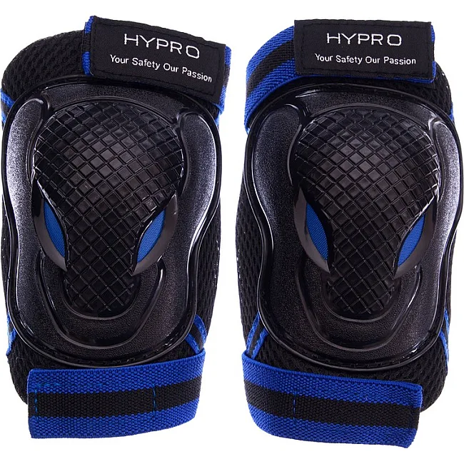 Защита для роликов детская наколенники налокотники перчатки HYPRO SK-6967 (Белый-фиолетовый)