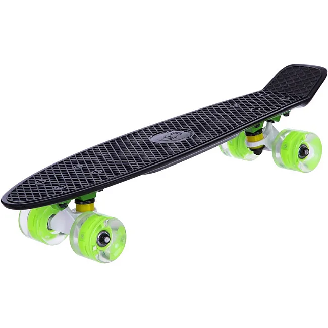 Пенни борд Penny Board круизер пластиковый со светящимися колесами 22