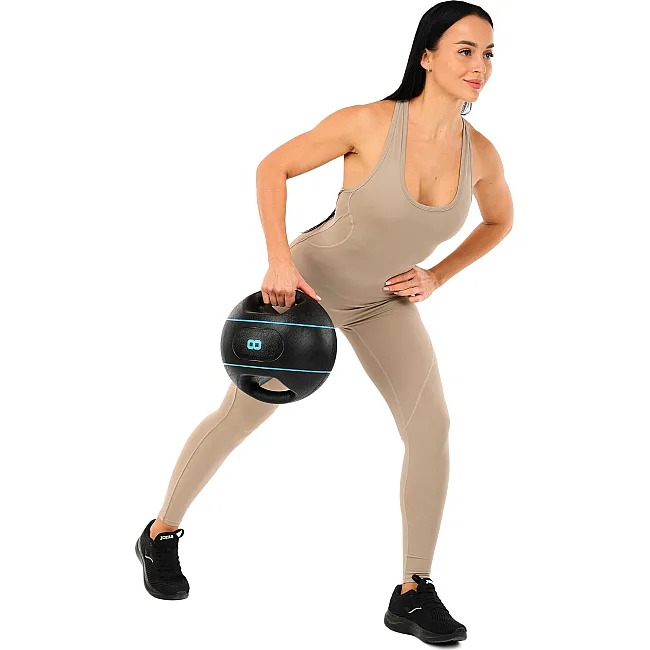Медбол мяч медицинский двуручный с хватами LiveUp
 LP8111-8 8кг