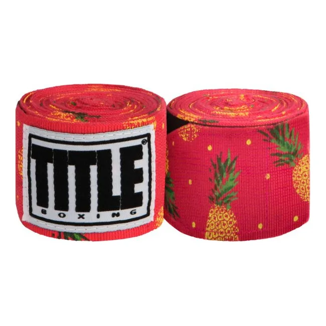 Бинты боксерские Title Boxing Print 450см Pineapple