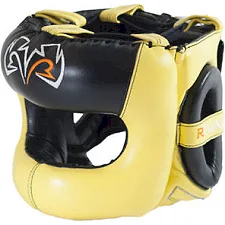 Боксерский шлем с бампером RIVAL Guerrero Yellow