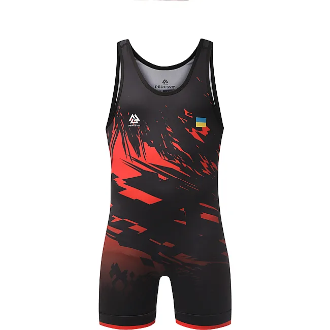 Детское трико для единоборств PERESVIT Turmoil Wrestling Singlet Red Black