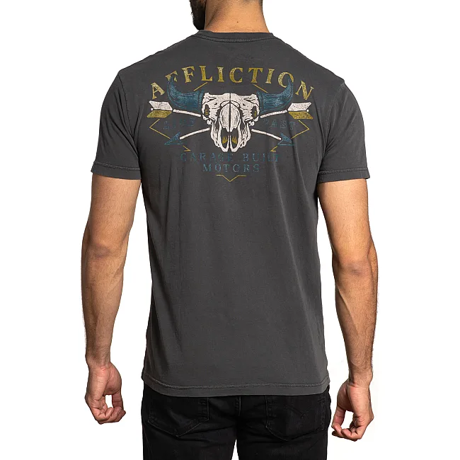 Футболка AFFLICTION Stampede A24544 Black Resin Wash