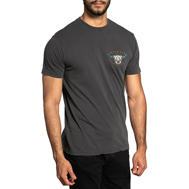 Футболка AFFLICTION Stampede A24544 Black Resin Wash