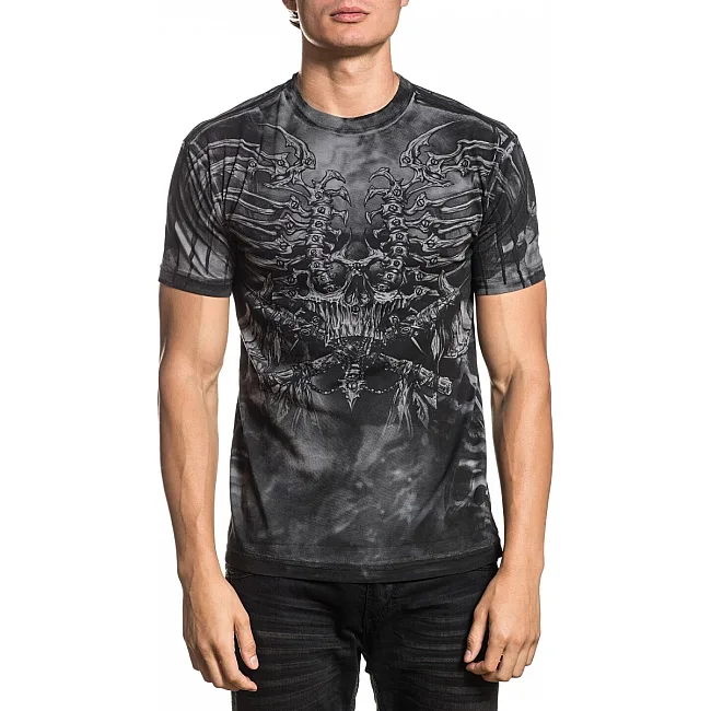 Футболка мужская XTREME COUTURE Iron Bones SS Tee Grey