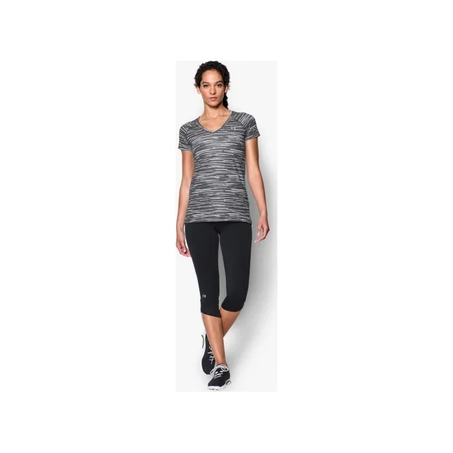 Женская футболка Under Armour Mesh Printed V-Neck White
