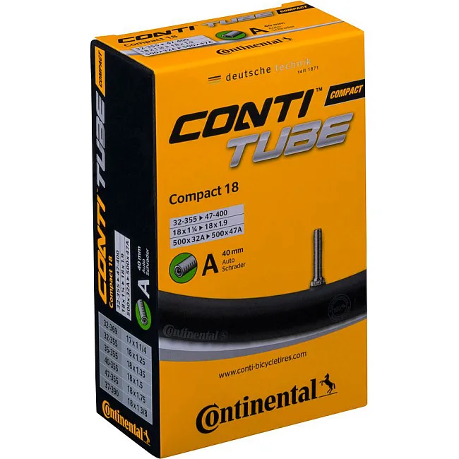 Камера на велосипед CONTINENTAL Compact Tube 18" A40 RE 