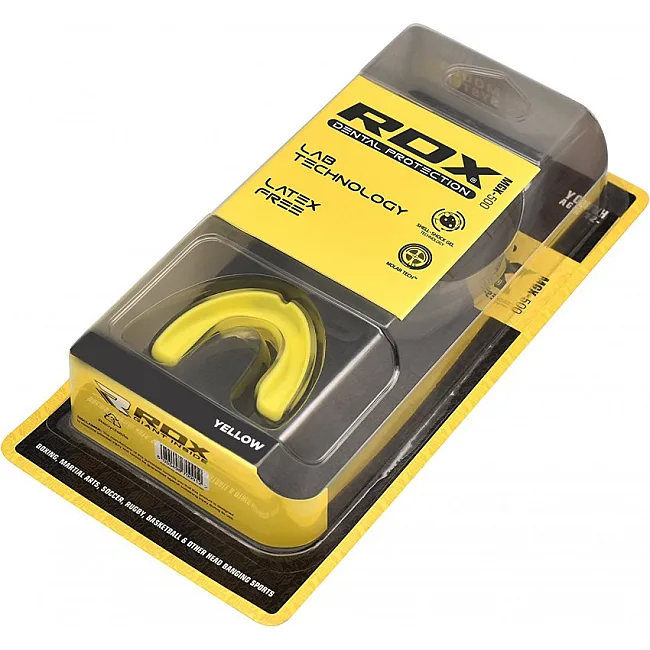 Капа для бокса RDX GEL 3D Elite Yellow