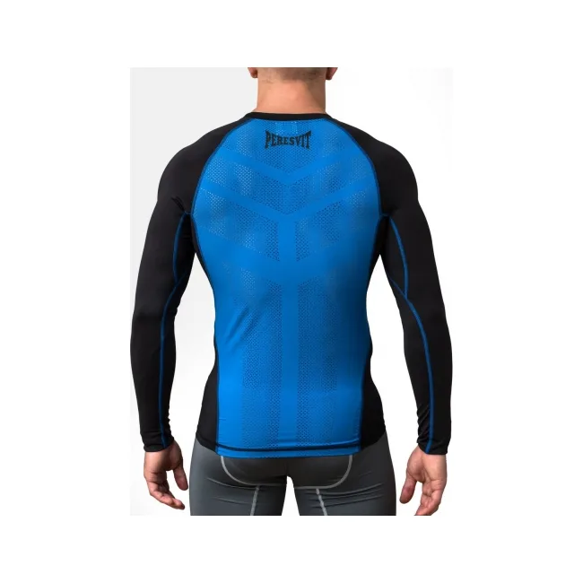 Компрессионная футболка Peresvit Air Motion Black Blue Long Sleeve