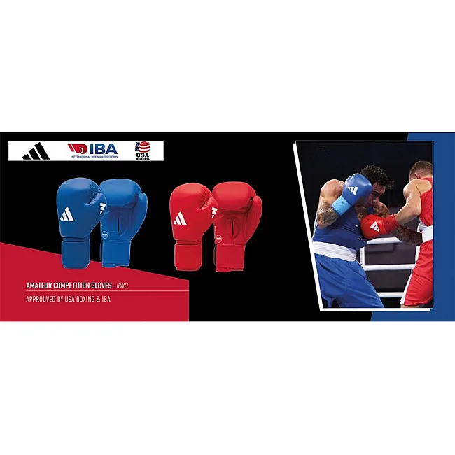 Перчатки для бокса с лицензией IBA (красный) ADIDAS ADIIBAG1C