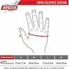 Перчатки для ММА RDX T15 Noir Hybrid Mma Grappling Black
