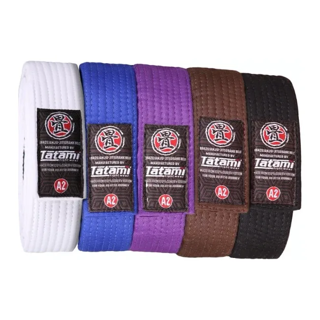 Пояс для кимоно джиу-джитсу TATAMI Adult BJJ Rank Belt All Colours Purple
