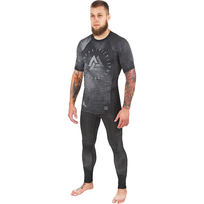 Рашгард PERESVIT Overpower Grey Short Sleeve