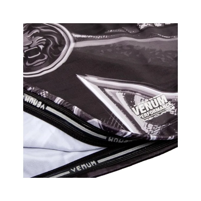Рашгард Venum Gladiator 3.0 Rashguard Black White Long Sleeves