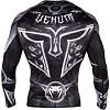 Рашгард Venum Gladiator 3.0 Rashguard Black White Long Sleeves