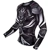 Рашгард Venum Gladiator 3.0 Rashguard Black White Long Sleeves