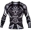 Рашгард Venum Gladiator 3.0 Rashguard Black White Long Sleeves