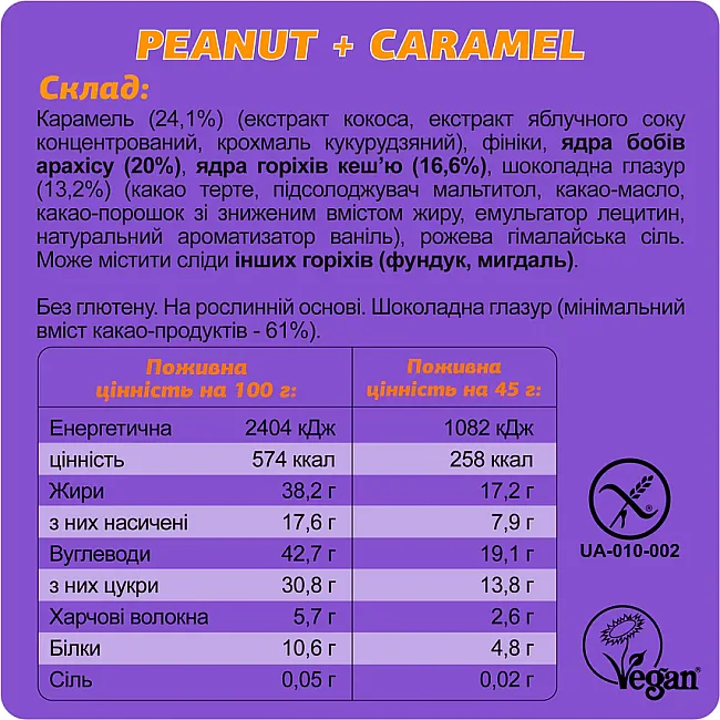 Шоколадный батончик Fizi Peanut Caramel