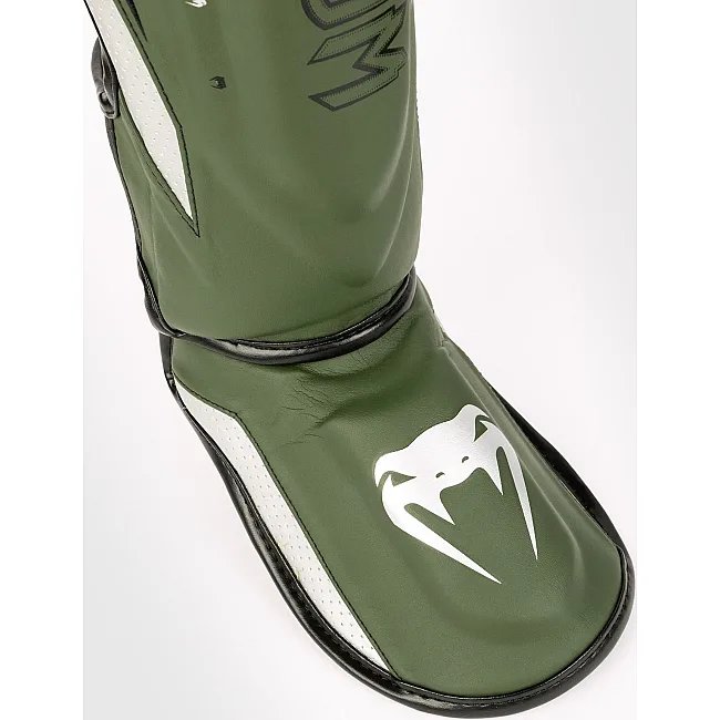 Защитные щитки для ног VENUM Elite Evo Khaki Silver