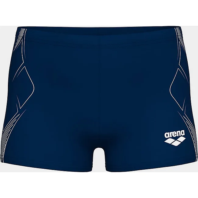 Плавки-шорты для мальчиков Arena GRAPHIC SWIM SHORT темно-синий, белый (для детей)