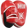 Лапа боксерская изогнутая тренировочная BOXER NEW 2013-N (Красный)