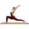 Коврик для йоги Пробковый каучуковый двухслойный Yoga mat BLOOM LB7121 183x61мx0.6cм