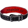 Пояс для тяжелой атлетики PowerPlay 5085 кожаный Черно-Красный