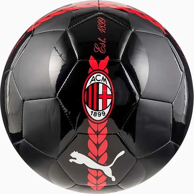 Футбольний м'яч Puma ACM Prematch Ball чорний, червоний 5