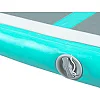 Килимок надувний Airtrack inSPORTline Airstunt 300x100x10 см, сіро-бірюзовий