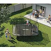 Батут Zipro Jump Pro Quadro с внутренней сеткой 8 х 12 футов 366 x 244 см черный