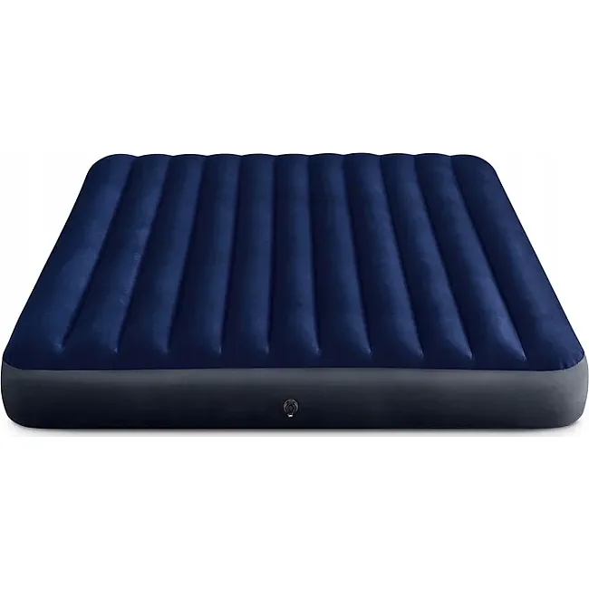 Матрас надувной INTEX 64755 с насосом 203 x 183 x 25 см, синий