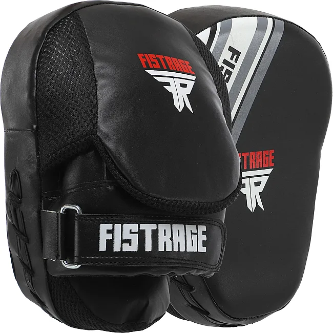 Лапа боксерская изогнутая тренировочная FLEX FISTRAGE Pro Series Advanced VL-8278 25x20x10см 2штуки