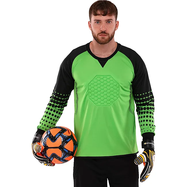 Свитер вратарский с защитой SP-SPORT CO-029S (Зеленый)