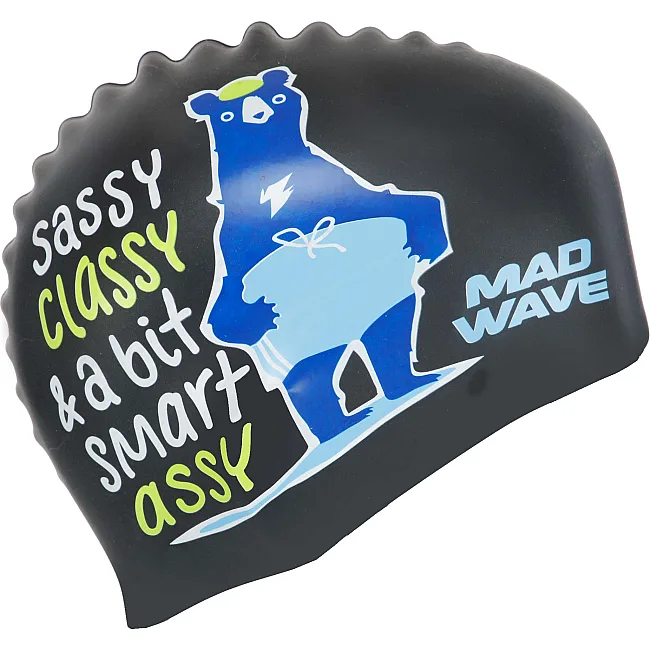 Шапочка для бассейна
 силиконовая юниорская MADWAVE
 Junior SMART ASSY M057002 (Серебряный)
