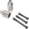 Пеги для трюкового самоката HIPE Pegs PHIPE02, silver matt
