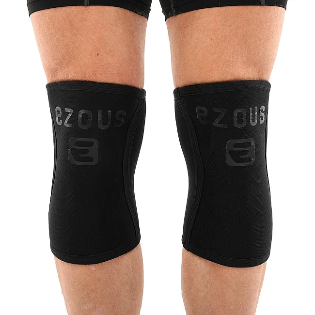 Наколенники для приседа и пауэрлфтинга 2штуки KNEE SLEEVE EZOUS A-06 (Черный)